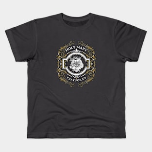 Hail Mary Full of Grace Our Blessed Mother Mary Rosary Kids T-Shirt